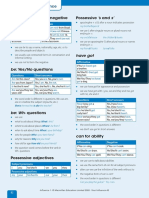 L1 A2 Grammar Reference English