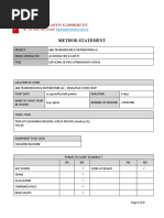 METHOD STATEMENT - FE Servicing