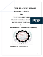 Dokumen - Tips - Training Report On BSNL