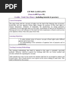 LAND LAWS LW 5015 9TH SEM (General Papers)