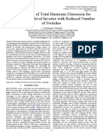 Minimization of Total Harmonic Distorsion For Cascaded Multilevel Inverter With Reduced Number of Switches