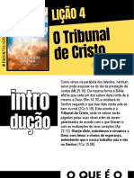 Jovens - Lição 4 - o Tribunal de Cristo - Ebd Inteligente