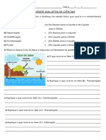 Atividade Avaliativa de Ciências