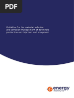 Sample Pages Guidelines For The Materials Selection and Corrosion Management of Downhole Production and Injection Well Equipment