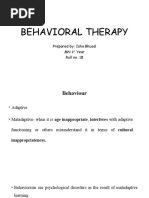 Behavioral Therapy