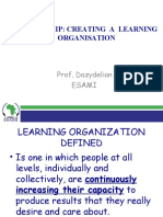 Creating A Learning Organization-1