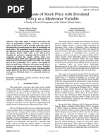 Determinants of Stock Price With Dividend Policy As A Moderator Variable A Study of Listed Companies at The Jakarta Islamic Index