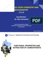 Topic 9 DIN - Functional Properties of Carbohydrate