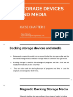 IGCSE ICT Ch3 Storagedevicesandmedia