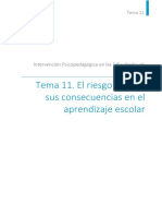 Tema 11. El Riesgo Social y Sus Consecuencias en El Aprendizaje Escolar