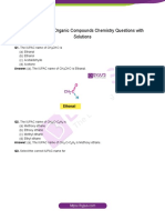 Nomenclature of Organic Compounds Chemistry Questions