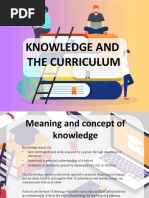 Knowledge and Curriculum NEW