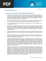 P Mental Health Nursing