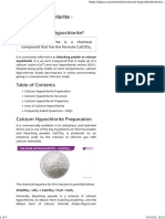 Calcium Hypochlorite Data