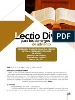 Lectio Divina para Los Domingos de Adviento