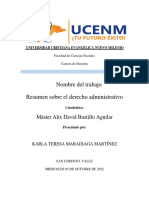 Resumen Sobre El Derecho Administrativo - KARLA TERESA MARADIAGA