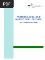 Apuntes Primeros Auxilios Montaña y Fútbol 2012