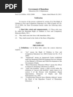 Rajasthan RTE Rules 29-03-2011