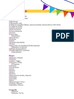 Lista de Viaje