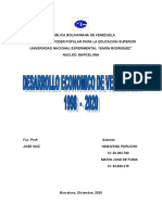 Evolucion Economica y Social Vnzla 1998 - 2020