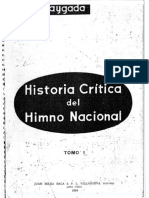 Raygada, Carlos - Historia Crítica Del Himno Nacional - Tomo I