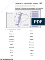 Escriba Las Provincias de La Sierra en El Numeral Que Corresponda