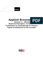 MATH11 - ABM Applied Economics - Q2 - Module8.2 - Apply SWOT Analysis As A Tool in Evaluating A Business Opportunity