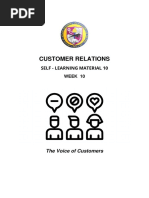 Customer Relations - Self Learning Material 10