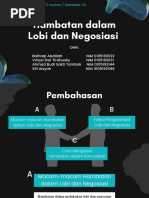 (Kelompok 8) Hambatan Lobi Dan Negosiasi