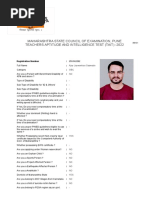 Teachers Aptitude and Intelligence Test (Tait) - 2022