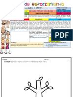 Plan de Reforzamiento Del 11 Al 15 de Octubre