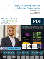 Democratizing AI, and Surviving Titanic With Automated Machine Learning - Adnan Masood