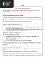 Visa Document Guidelines Study