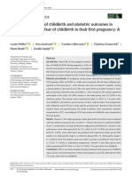 Acta Obstet Gynecol Scand - 2018 - M Ller - Reproduction Fear of Childbirth and Obstetric Outcomes in Women Treated For