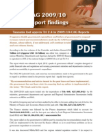 CAG 2009/10 Report Findings