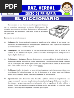 El Diccionario para Sexto de Primaria