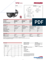 Rotary Vane Pump: Flow 6,0/7,2 M /H Max. Vacuum 85%