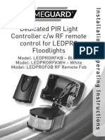 Dedicated PIR Light Controller C/W RF Remote Control For LEDPRO Floodlights