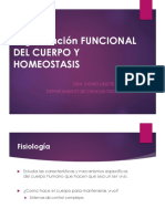 Clase 1. Organización Funcional y Homeostasis 2023