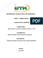 GESTION DEL TALENTO HUMANO TAREA 1 (Coreccion de Trabajo) Elizabeth Euceda