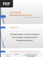 Actas de Protocolización