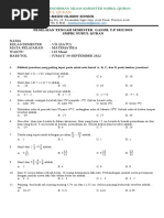 UTS, Ganjil Kelas VII - 2022