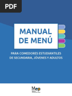 Menu Secundaria Jovenes Adultos