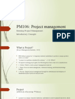 Project Management 1 Introductory Stage