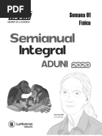 Física - Semianual Integral - ADUNI 2020