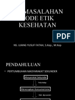 Permasalahan Kode Etik Kesehatan