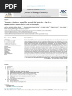 Towards A Business Model For Second-Life Batteries-Barriers, Opportunities, Uncertainties, and Technologies