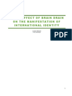 The Effect of Brain Drain On The Manifestation of International Identity