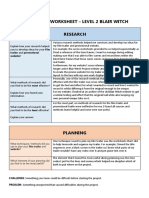 Evaluation Worksheet l2 Blair Witch 2023