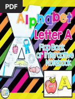 Alphabet Book Letter A Letter Recognition Handwriting Beginning Sounds